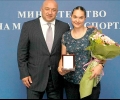 Петя Неделчева - с почетен плакет от министър Кралев за бронза в Баку