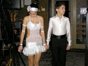 Двойката по спортни танци Михаела и Георги от "Загора данс 2005".