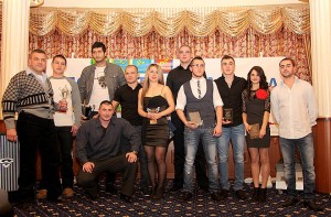Обща снимка на отличените спортисти и треньори в Топ 10 на Стара Загора за 2012 г.