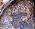 Откриха мозайка с изображение на старинен съд за вино в античния резерват 