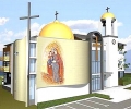Вдигат католическа църква и католически образователен център по пътя за Дъбрава