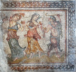 Mozaika rimska s vakhanki
