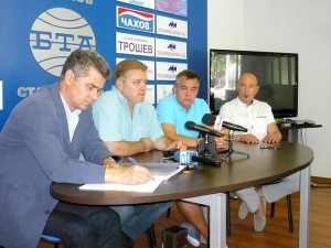 Отляво надясно: Петко Петков, Кристиян Петков, Евгени Спиров, Любомир Митев