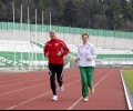 Цветан Цветанов направи 10 обиколки на стадион „Берое“ по време на сутрешния си крос в Стара Загора
