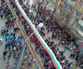 Стара Загора издигна на Самарското знаме 300-метровия национален флаг
