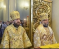 Българската делегация в Москва, начело с митрополит Киприан, отслужи Божествена св. Литургия с Волоколамския митрополит Иларион
