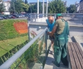 Ремонтират стъклените парапети в центъра на Стара Загора