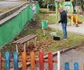 Кандидати за народни представители от ГЕРБ-СДС обновяват детска площадка в старозагорското село Богомилово