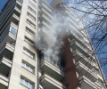 Пожар в 14-етажен блок в Стара Загора