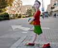Фигури на пресичащи деца изострят вниманието на шофьорите в Стара Загора