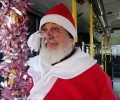 Коледни песни и белобрад старец в старозагорския градски транспорт и тази година